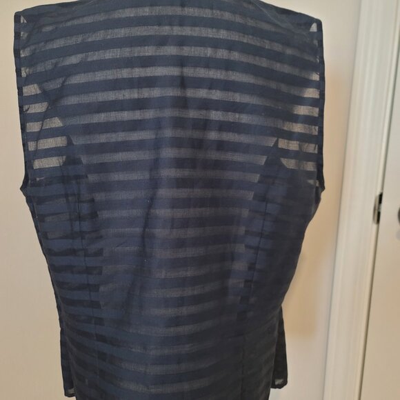 Jones New York Signature Navy Blue Blouse - XL - Picture 2 of 4